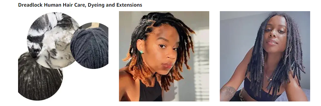 Cozy Cottage Wig 24 Inch 3D Cubic Twist Crochet Dreadlock Extensions for Man/Women,Full Head Handmade Permanent Human Loc Extension Black, Dreadlocks African Dreadlocks 