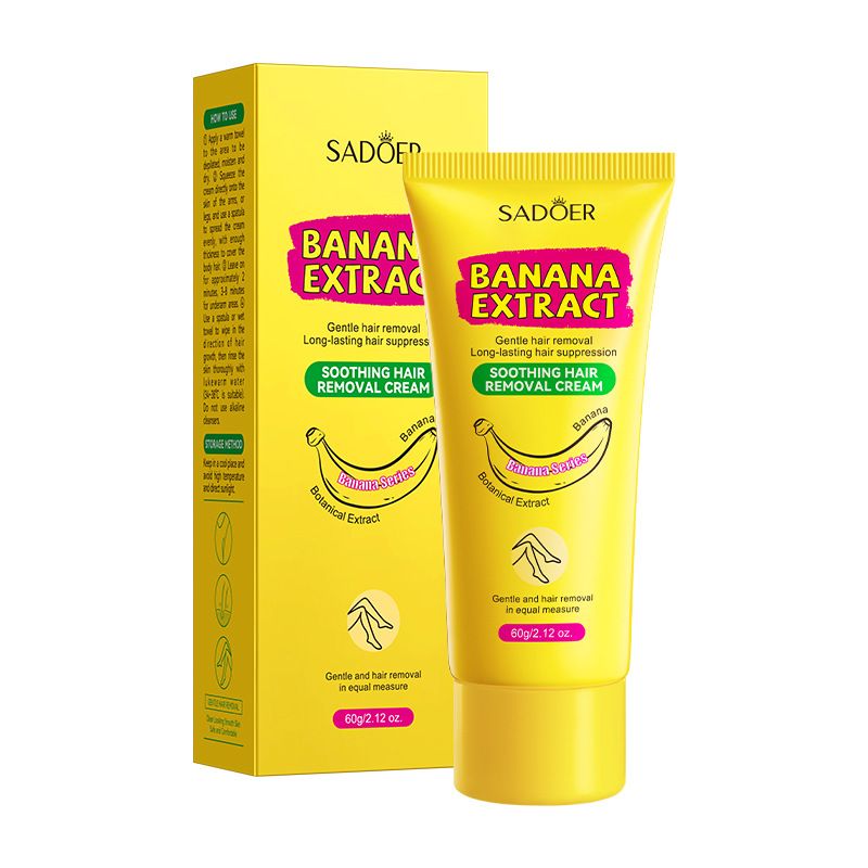 SADOER Banana Mild Soothing Hair Removal Cream Non-irritating Underarm Hair Removal Cream