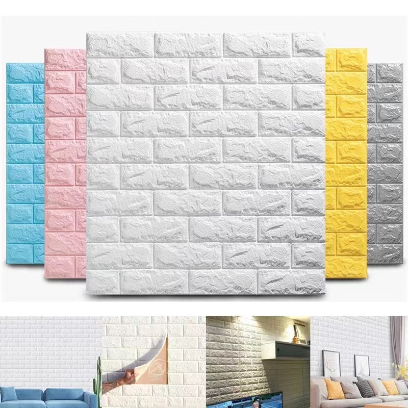Wall paper 3D 70*77CM sticker Home decoration bedroom wallpaper self adhesive  wall paper sticker