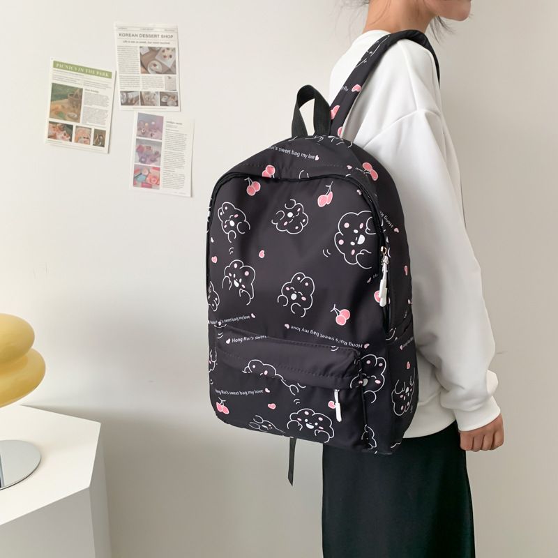 6938 Anime Girl Bag Student Backpack School Supplies Casual High Capacity Laptop Bag Traveling Backpack