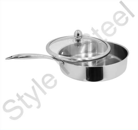 Stainless Steel Frying Pan Non-stick With Lid
