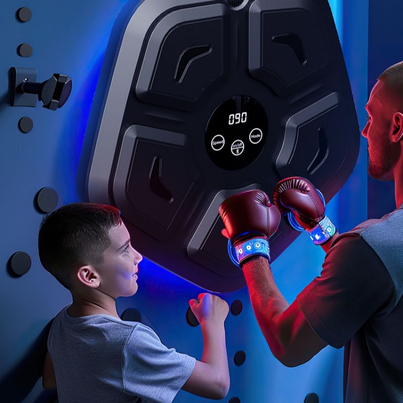 Music boxing target, intelligent Bluetooth boxing trainer, wall target, combat boxing machine, parent-child interactive device CRRSHOP Fitness Equipment free shipping Boxing