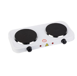Professional 2 Burner Electric Hot Plate - White