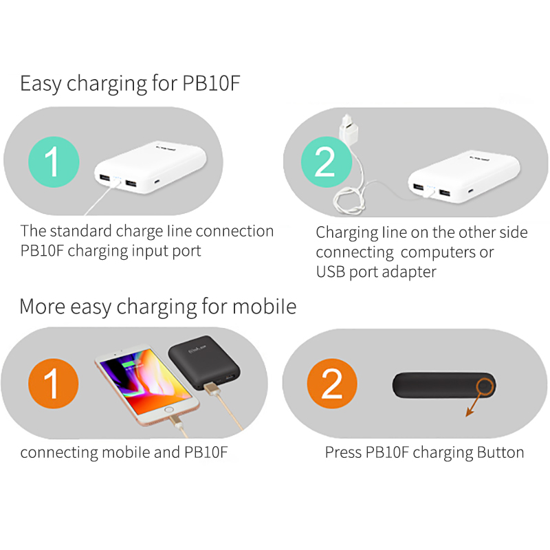 IPRO PB10F Power Bank 10000mAh Portable Charger For Samsung Xiaomi mi Mobile External Battery Powerbank 10000 mAh Powerbank Phone