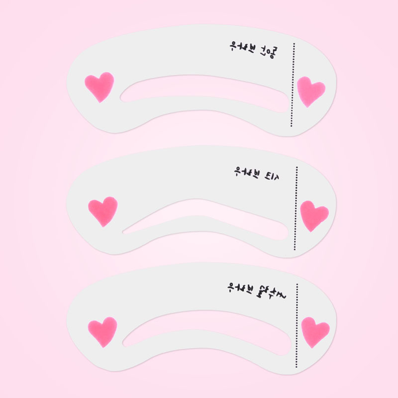 Eyebrow Stencils Eyebrow Class Card Makeup Tools 3PCS/Set New Fashion Women Magic Shaping Eye Brow Class Drawing Guide Eyebrow Stencil Card Template Assistant Makeup Tool Kit