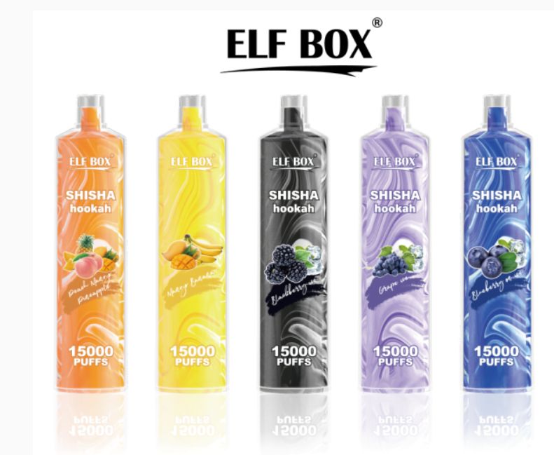 ELF LS15000 Puffs Shisha Hookah 0% 2% 5% Nicotine Refillable Disposable Vape