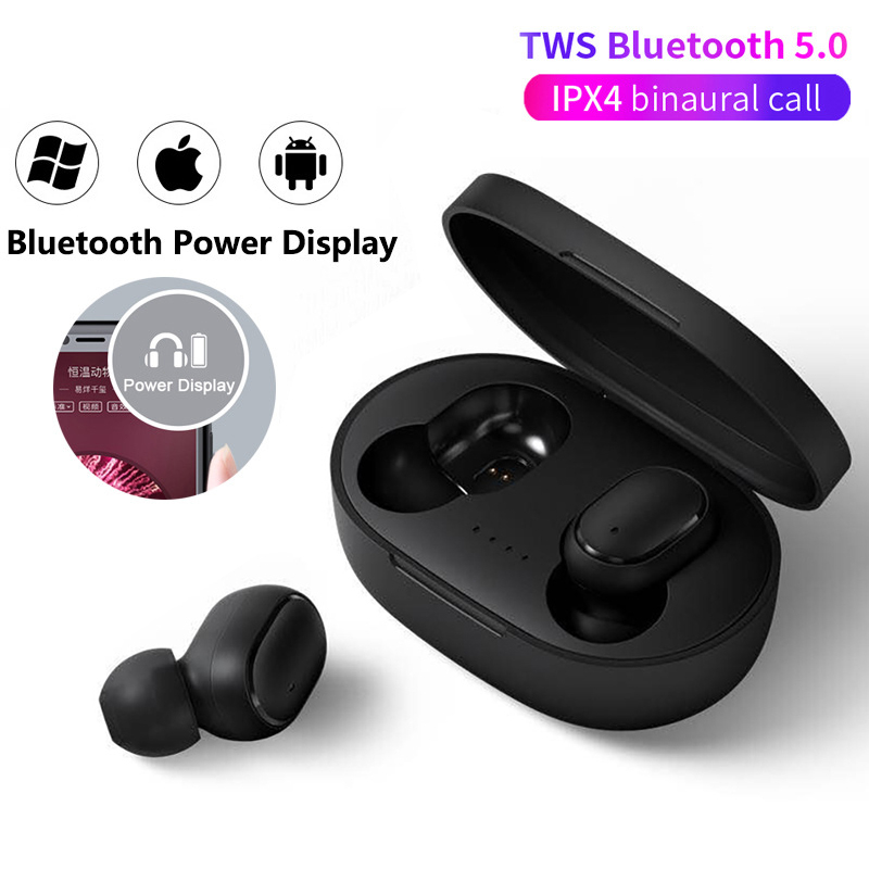 A6S Wireless Bluetooth 5.0 TWS Earphone Mini Earbuds With Charging BOX Noise Canceling Sport Headset For Smartphone