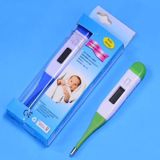 Digital Medical Thermometer, Easy Accurate and Fast 10 second Reading Oral and Rectal Thermometer for Children and Adults with Fever Indicator