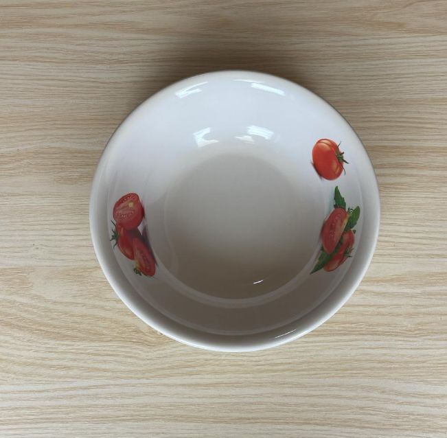 GR 26 cm ware kitchen durable tableware Melamine Tomatoes Printed Design Tableware High-Grade bowl 