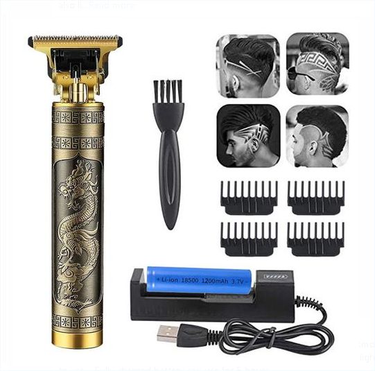 Smart Electric Shaver Rechargeable Hair Trimmer - Gold