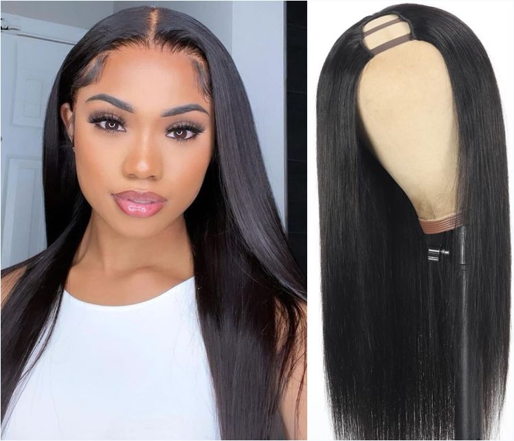 18'' Lace Front Wigs Human Hair Pre Plucked Glueless Transparent Frontal Lace Bob Wig Human Hair Straight Bob Wigs for Black Women with Baby Hair