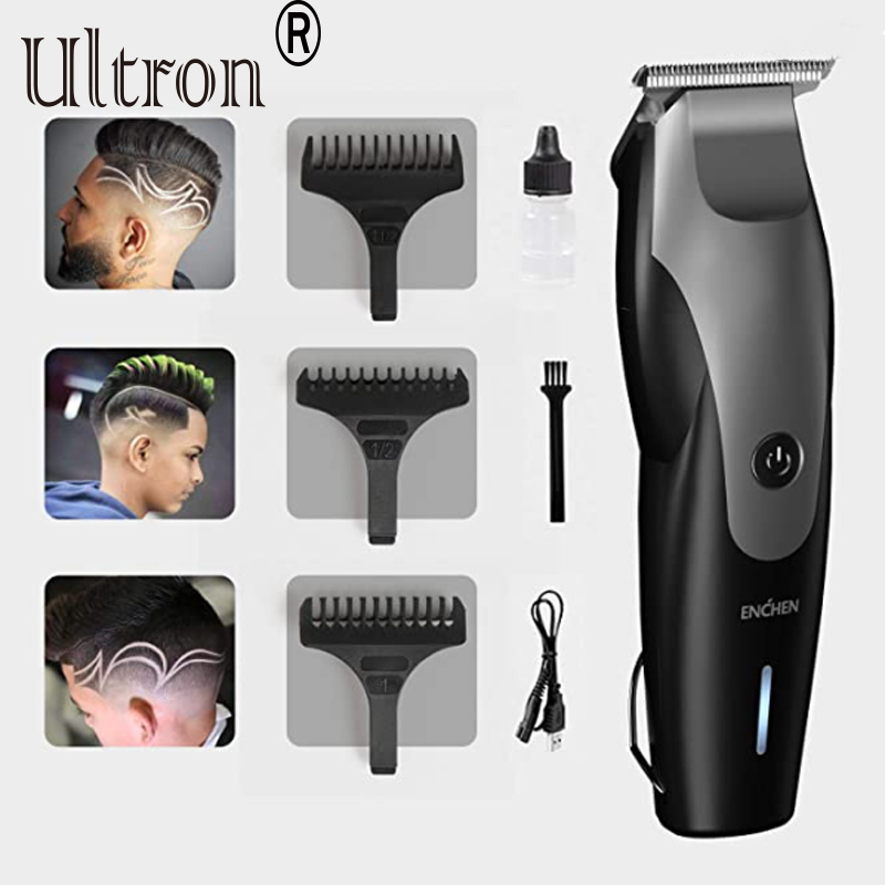Ultron Electric Hair Clippers for Men Professional Hair and Beard Cordless Trimmer Hair Cutting Adult Razor - Hummingbird Black