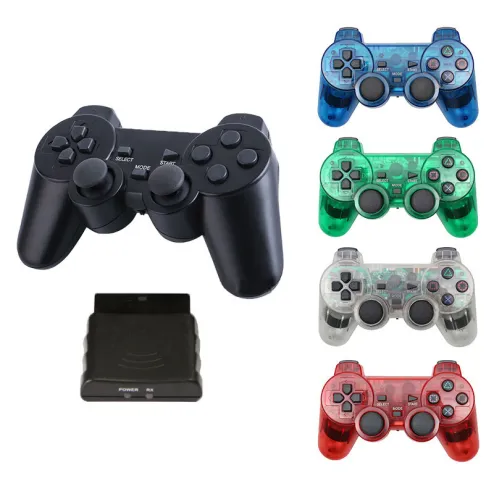 Wireless Vibrating Gamepad for Sony ps2 Gaming Controller for