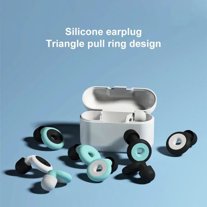 Silicone Earplug Sleep Noise Ear Plug Canceling Noise Reduction Soundproof Anti Sonre Soft Slow Rebound Protection Ears Foam