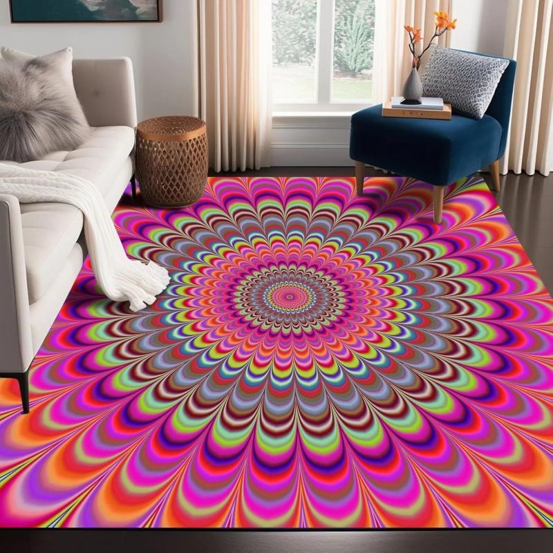 3D visual carpet, living room carpet, sofa coffee table, dirt resistant carpet ,floor mat