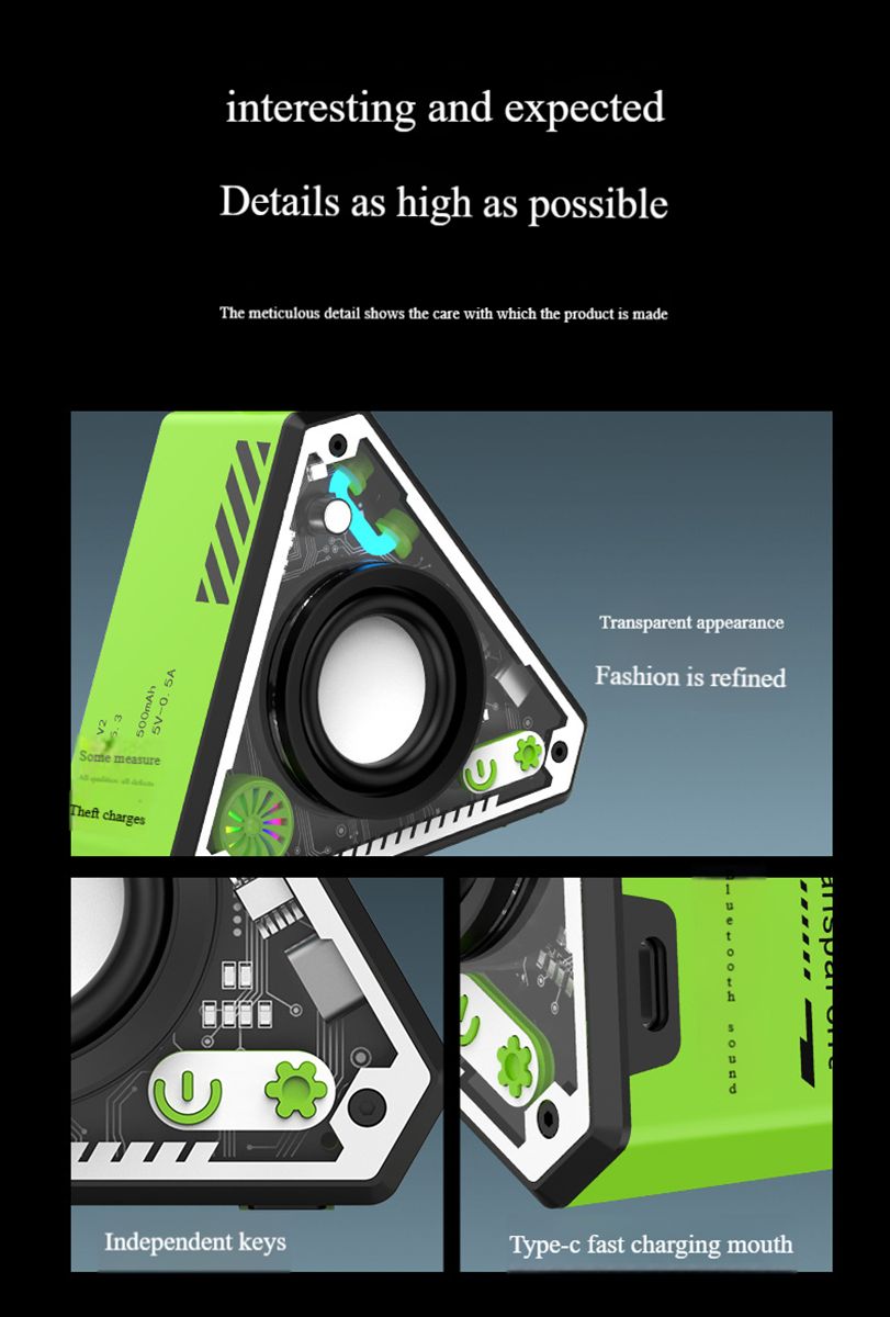 New professional mini desktop outdoor mecha bluetooth wireless mobile small speaker