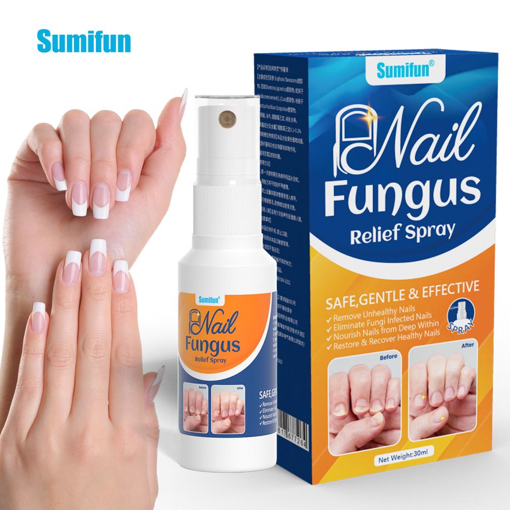 Sumifun K50010 Nail Fungus Care Spray | Toenail & Fingernail Repair Liquid | External Anti-Fungal Health Care Spray for Discolored, Brittle Nails
