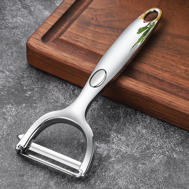Stainless steel peeler, old - style pumpkin peeler, kitchen zinc - alloy fruit and vegetable peeler for household use, skin - scraping knife, peeling knife