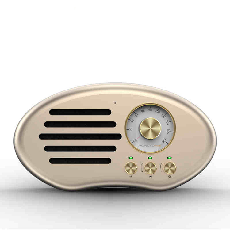 S6 Retro Bluetooth Speaker, Vintage Radio FM Radio Strong Bass Enhancement, Loud Volume, Bluetooth 4.2 Wireless Connection, TF Card and MP3 Player