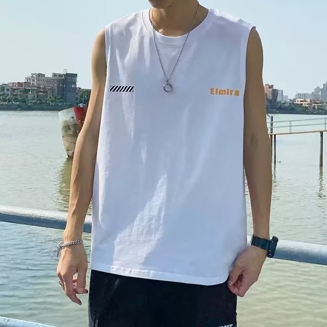 XLGS C115 Men's Summer Thin Sleeveless T-Shirt Loose Quick-Drying Sports Vest