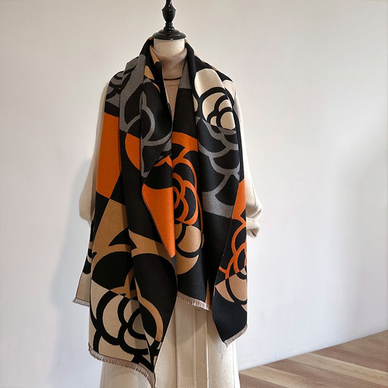 Women's New Dual-Purpose Warm Scarf, Comfortable Imitation Cashmere Scarf