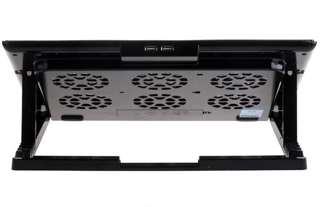 Cross border laptop cooler with multi angle adjustment, six fans, touch screen buttons, 17 inch gaming laptop