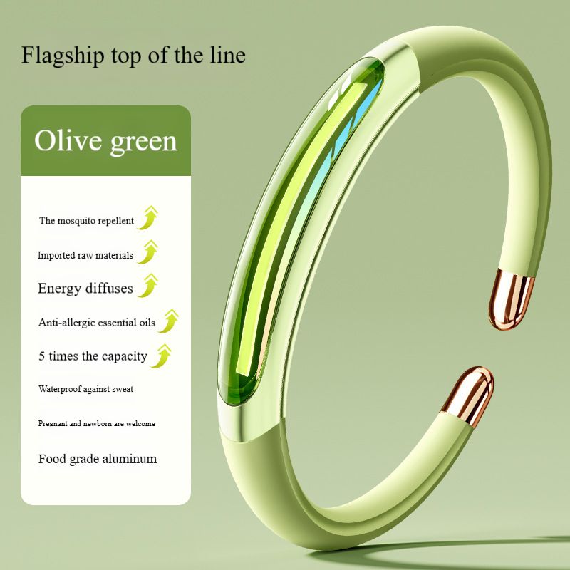 Mosquito repellent bracelet plant essential oil anti-mosquito artifact adult portable children baby vitality essential oil mosquito repellent bracelet
green、black、blue、 pink