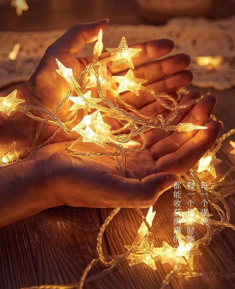 33m 20 LEDs Battery Operated String Lights LED star lights, atmosphere lights, camping lights, ball lights, Christmas birthday decorations, bedroom decorative lights.
