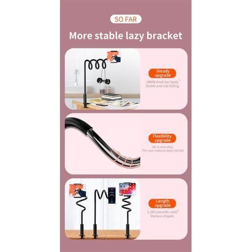 ARHANORY Tripod Stand Phone Holder Desktop Lazy With Rotate 360 Degrees Various Shapes Black
