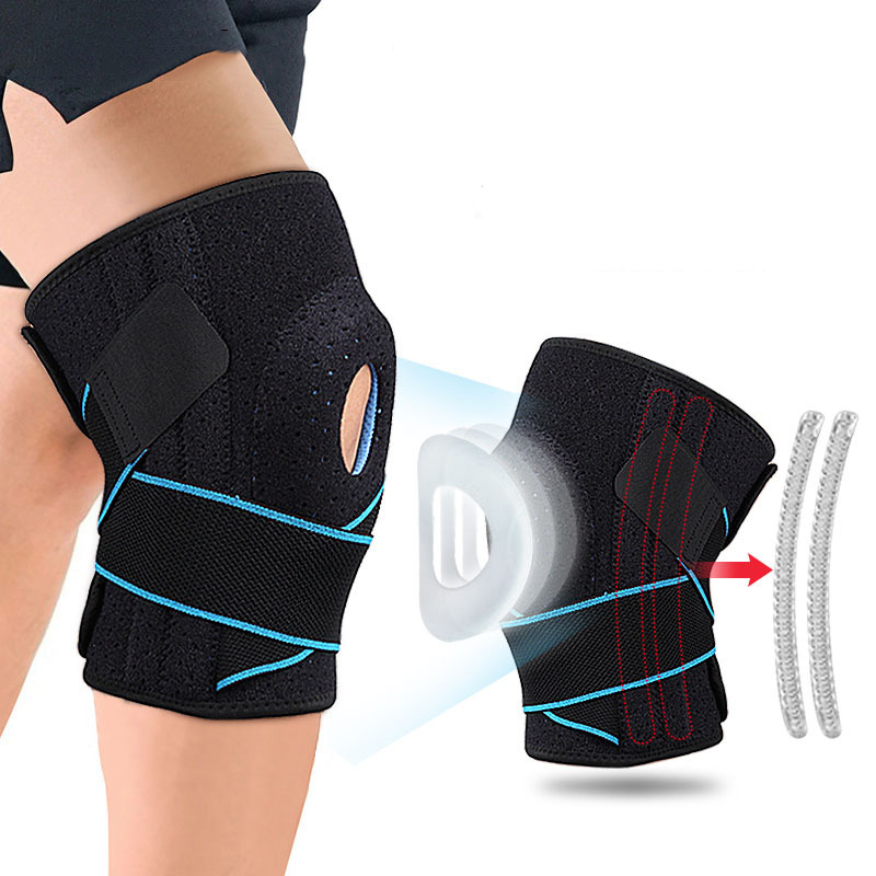 1Pcs Fitness Knee Support Patella Belt Elastic Bandage Tape Sport Strap Knee Pads Protector Band For Knee Brace Football Sports