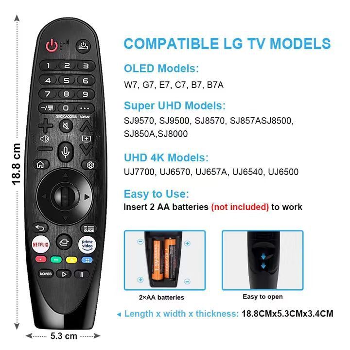Suitable for LG MR20 21 GA Bluetooth Voice TV Remote Control