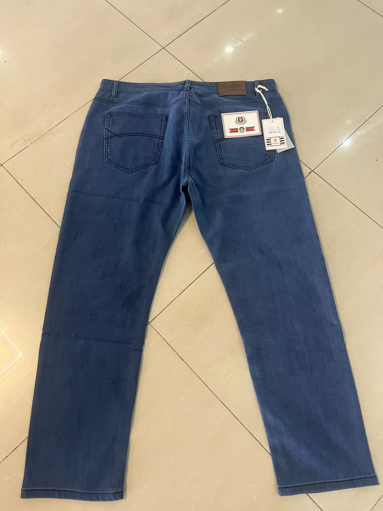 Denim trousers Men's Stretch jeans Straight Leg Business loose large U038-2