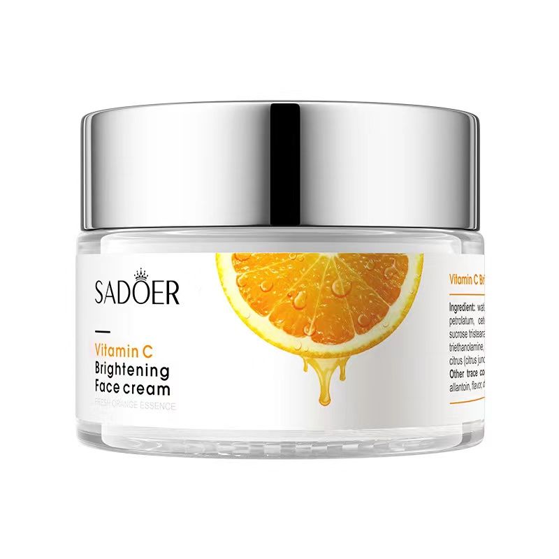 SADOER Organic Orange Extract Essence Whitening Serum Vitamin C Skin Rejuvenating Revitalizer Facial SerumVC Face Cream