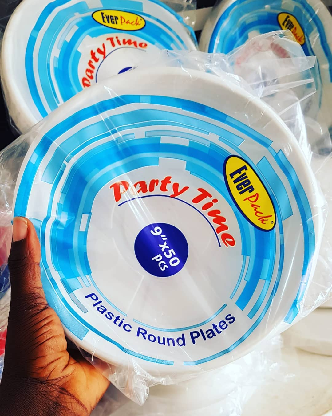 Everpack Disposable Round Plates - 50 pieces