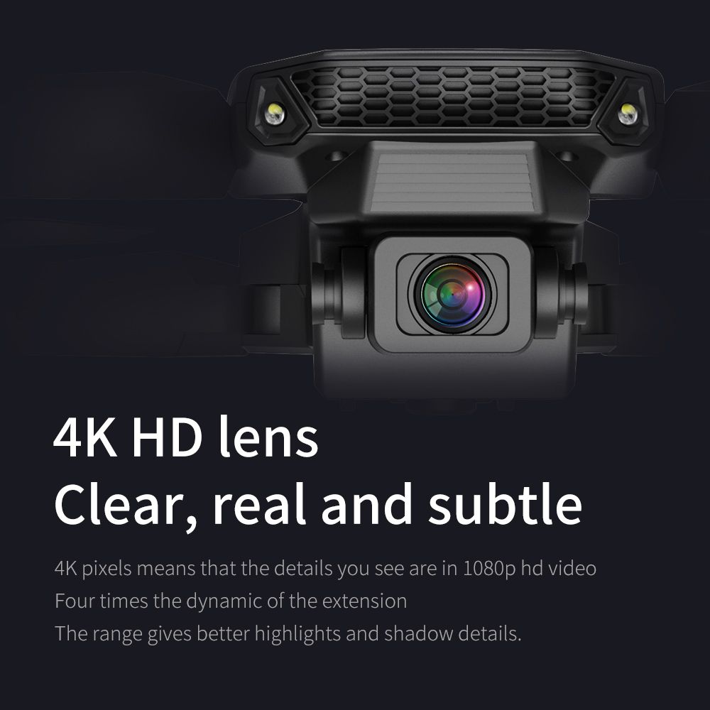 E88 UAV 4K HD Aerial Photography Obstacle Avoidance Quadcopter, Optical Flow Positioning, Long Endurance Remote Control Aircraft