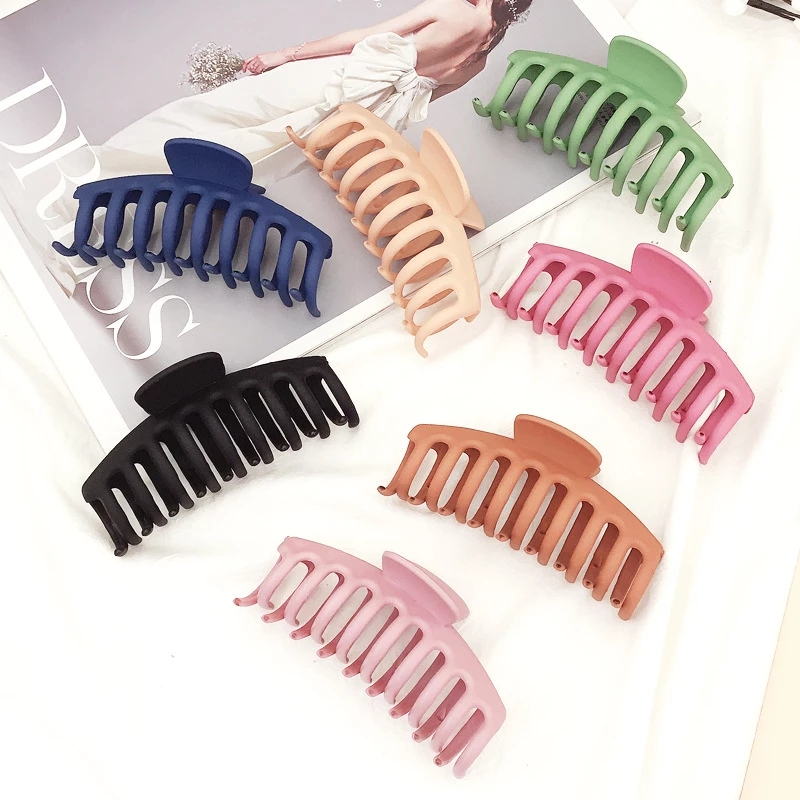  Solid Color Claw Clip Large Barrette Bath Clip Ponytail Clip For Women Girls Hair Accessories Gifts