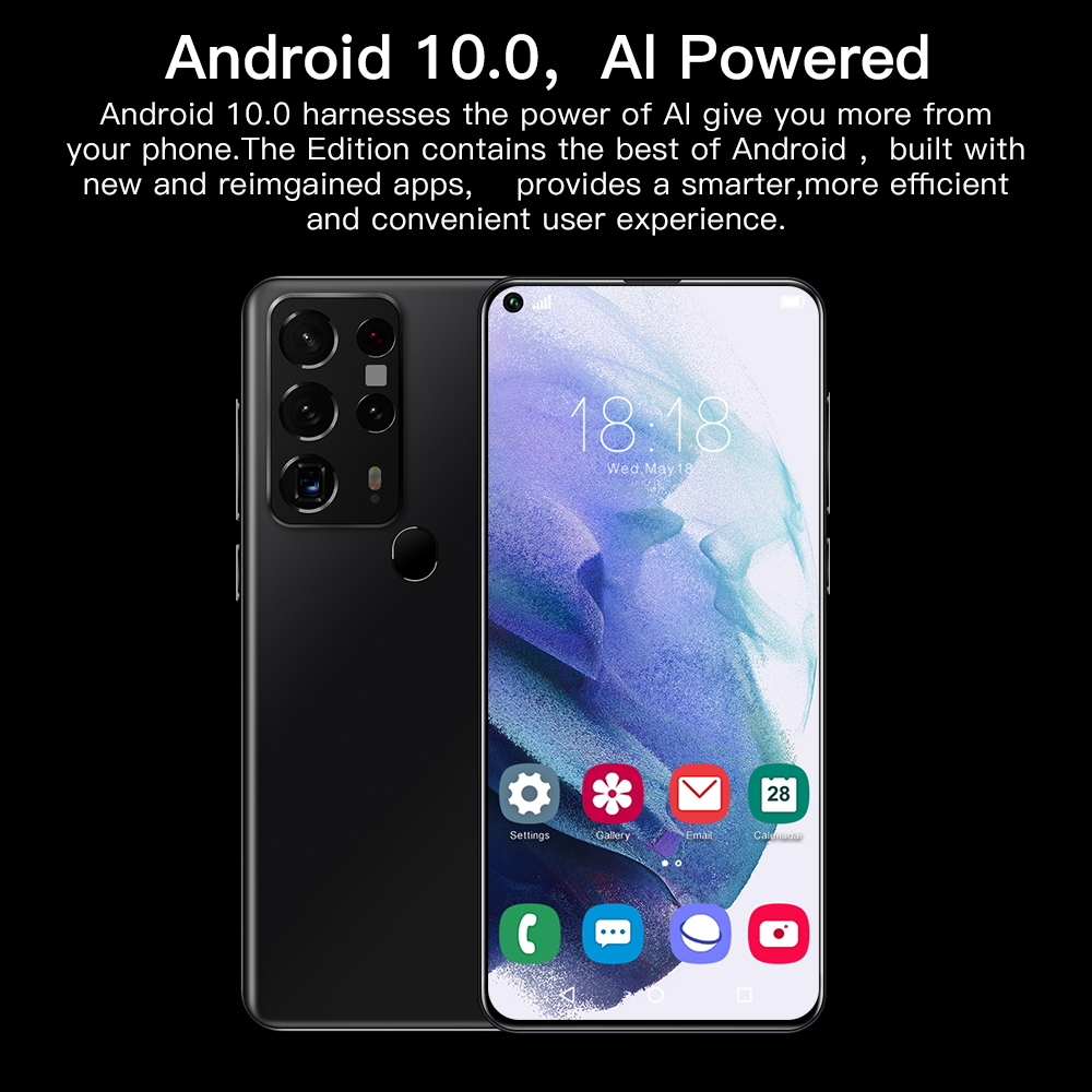 S25Ultra 5G Smartphone 7.2Inch Full screen 12GB RAM+512GB ROM Dual Sim Dual Standby Face Recognition Mobile Phone