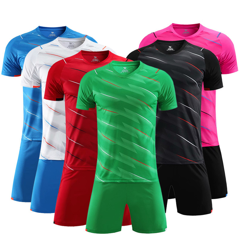 Blank Soccer Training Suit Football Jersey & Shorts Men Women