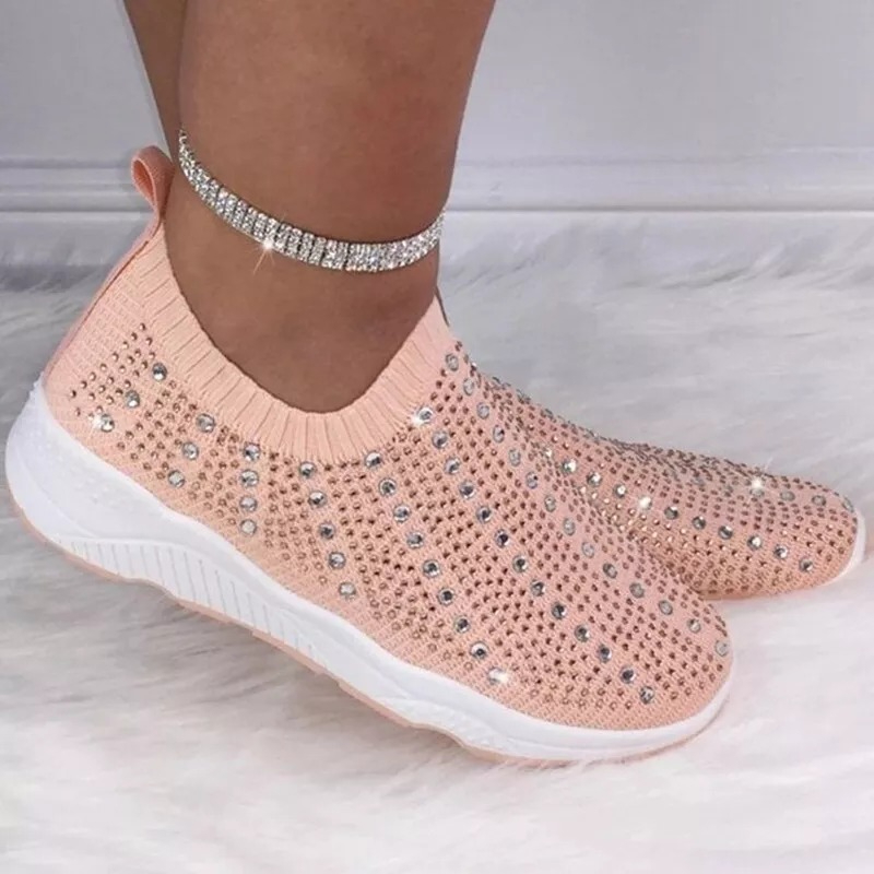 Rhinestone Breathable Casual Shoes,Amazon tiktok hot shoes