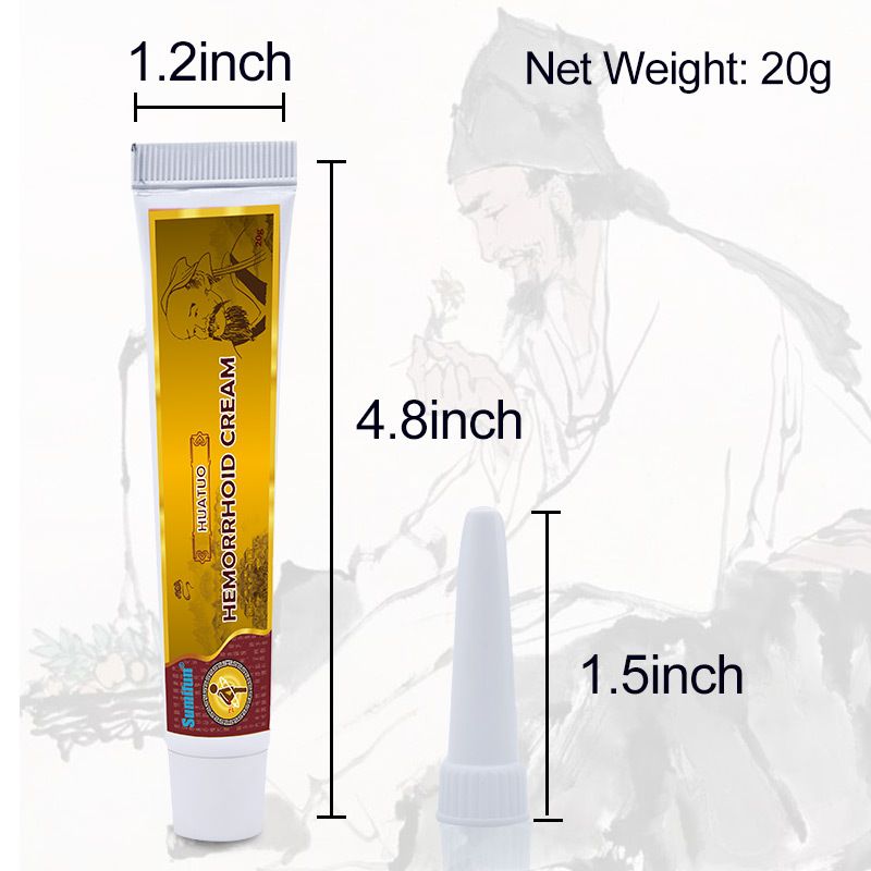 Sumifun Hemorrhoid Care Cream, Natural Herbal Piles Ointment, External & Internal Hemorrhoid Treatment with Applicator, Soothes Pain, Itching, Swelling & Anal Fissure
