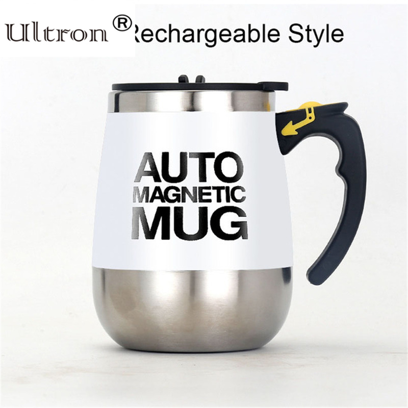 Ultron New Automatic Self Stirring Magnetic Mug 304 Stainless Steel Coffee Milk Mixing Cup Creative Blender Smart Mixer Thermal Cups