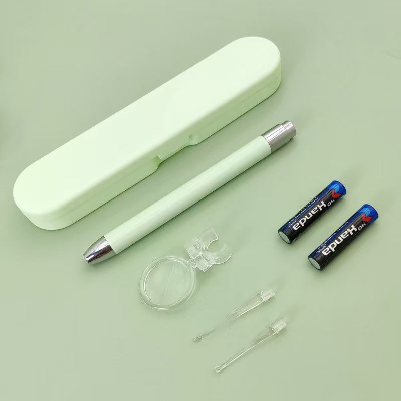 Kids' Glowing Ear Pick with Silicone Soft Tip - Magnifying Glass - Equipped Ear Cleaning Wonder