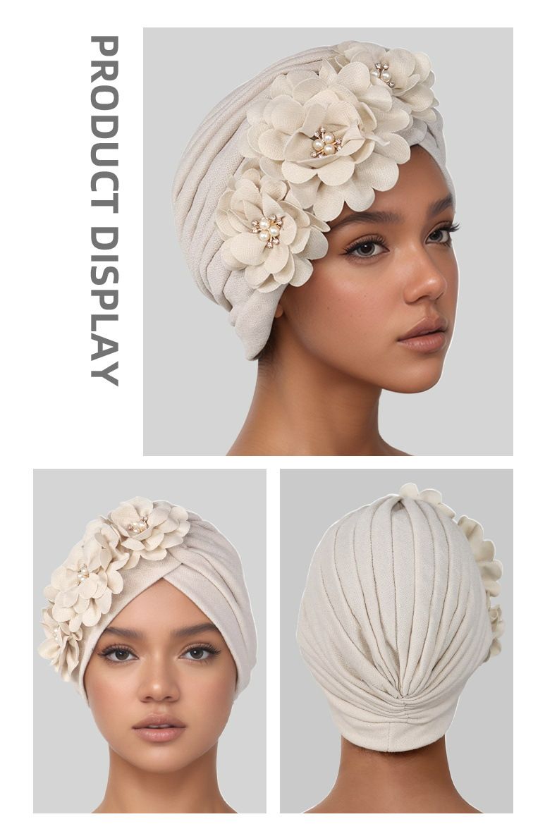 Fashion Selection Traditional Muslim Women's Headband Applique Fashion Casual Hat