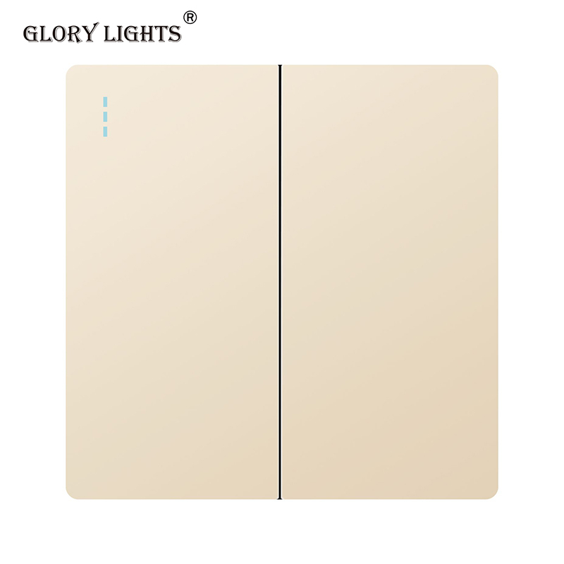 Glory Electric 2-Way Switches, 1/2/3/4 Gang - Gold
