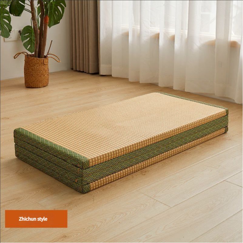 Floor Mattress: Foldable Coconut Fiber Sleeping Mat for Living Room, Bedroom, and Guest Room - Lightweight, Breathable & Provides Back Support.
