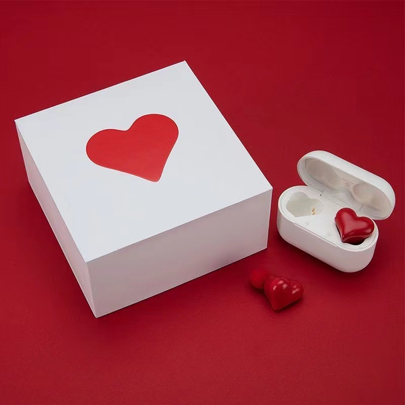 Heartbuds Heart-shaped Headphones Heart Girl In-ear Wireless Bluetooth Noise-cancelling Headphones Bluetooth Headset Earphones