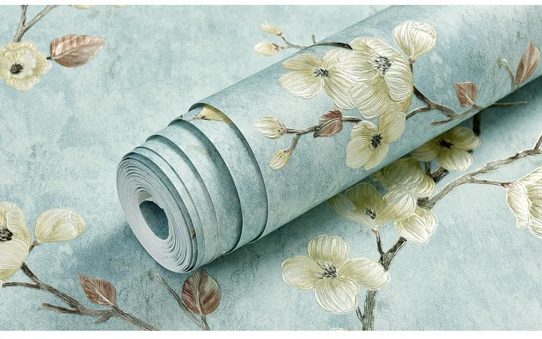 Green 3d Floral Embossed Wallpaper Living Room Bedroom Home Decor Wall Paper Roll Wedding Room Wall Covering Solid Flower Murals