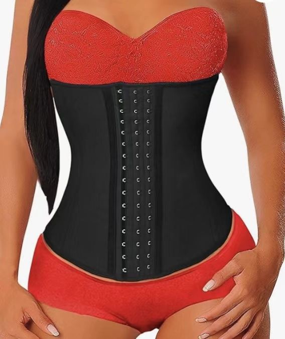 Latex Waist Trainer for Women Abdominal Waist 3 rows 11 buttons sports underwear Corset Hourglass Workout Body Shaper Girdle shapewear women's high waist and abdomen control postpartum underwear sexy hip slim corset corset Fajas body hip corset