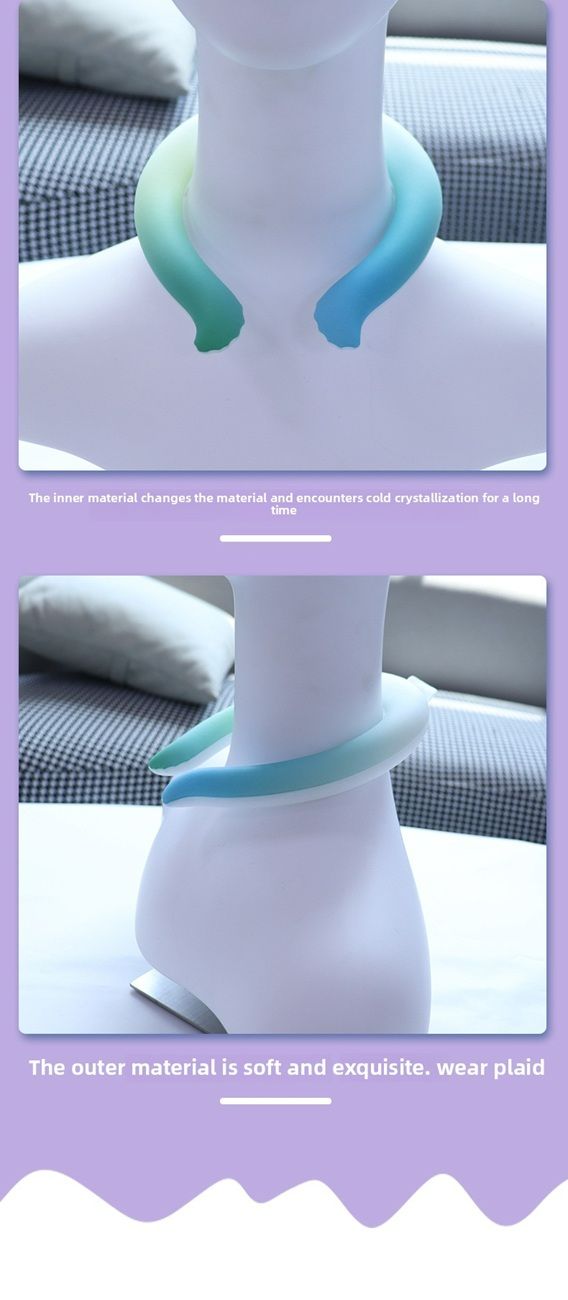 Summer product new upgrade  hot-selling gradual change neck ice ring unisex ice collar cooling ring