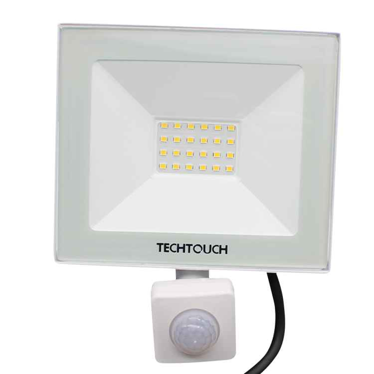 IKIT 20W Motion Sensor Flood Light 1800lm Bright White Outdoor Lighting IP65 Waterproof/T6006